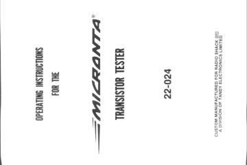 Realistic_Tandy_Radio Shack_Micronta-22 024.Transistor Tester preview